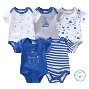 5pcs Baby Boy Romper Rompers