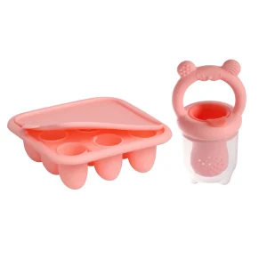 BPA Free Baby Fruit Feeder with Silicone Food Freezer Tray