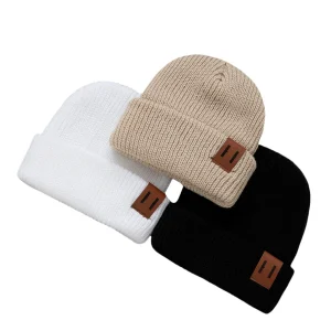 3pcs Autumn Winter Baby Knitted Hats