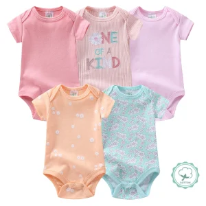 5-pc Baby Girl Bodysuits
